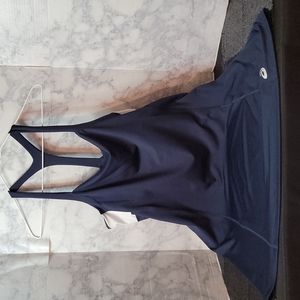 Aasics Activewear Dress Women's Size XL Blue Halter Athletic Sports Gear